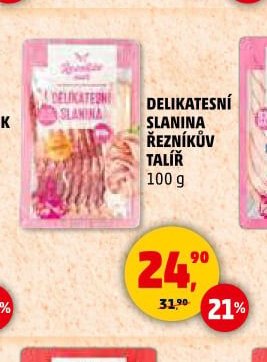 DELIKATESNÍ SLANINA ŘEZNÍKŮV TALÍŘ 100 g
