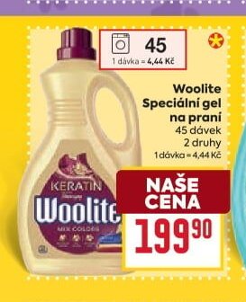 Woolite speciální gel na praní 45 dávek