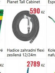 Hadice zahradní flexi zesílená 12/24m