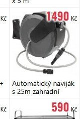 Automatický naviják s 25m zahradní