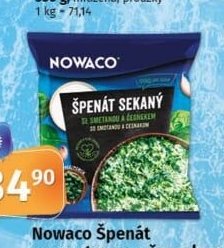 Nowaco Špenát se smetanou a česnekem