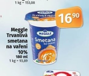 Meggle Trvanlivá smetana na vaření 10%