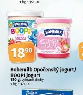 Bohemilk Opočenský jogurt/BOOPI jogurt