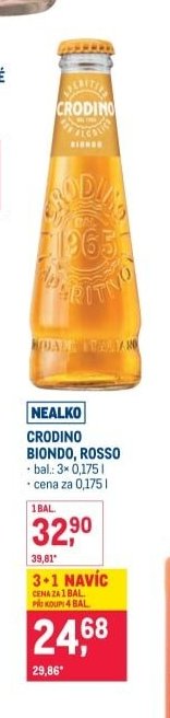 NEALKO CRODINO BIONDO, ROSSO