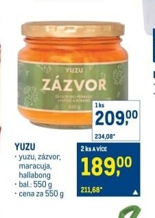 YUZU ZÁZVOR