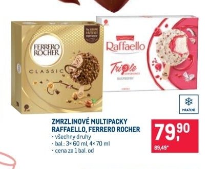 ZMRZLINOVÉ MULTIPACKY RAFFAELLO, FERRERO ROCHER