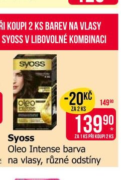 Syoss Oleo Intense barva na vlasy, různé odstíny