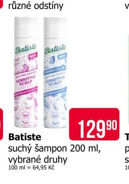 Batiste suchý šampon 200 ml, vybrané druhy