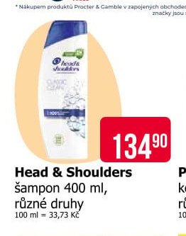 Head & Shoulders šampon 400 ml, různé druhy - Teta drogerie akcniletaky.com