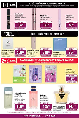 akční leták Teta drogerie 29.1.2026-10.2.2026