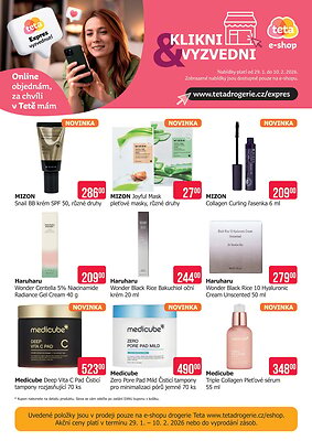 akční leták Teta drogerie 29.1.2026-10.2.2026