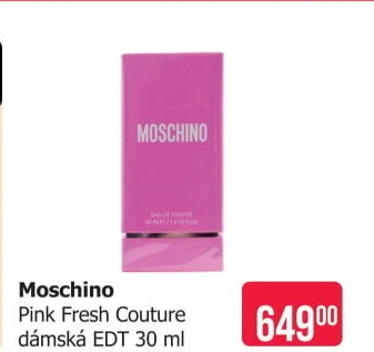 Toaletní voda dámská Pink Fresch Couture Moschino