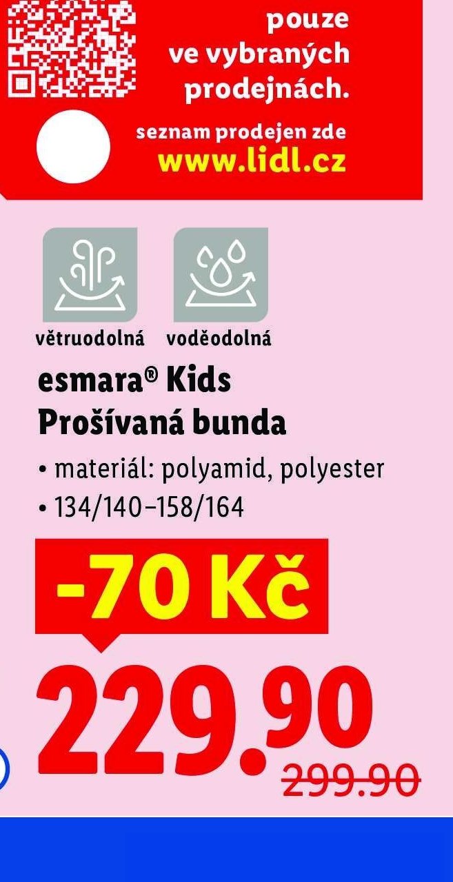 esmara Kids Prošívaná bunda
