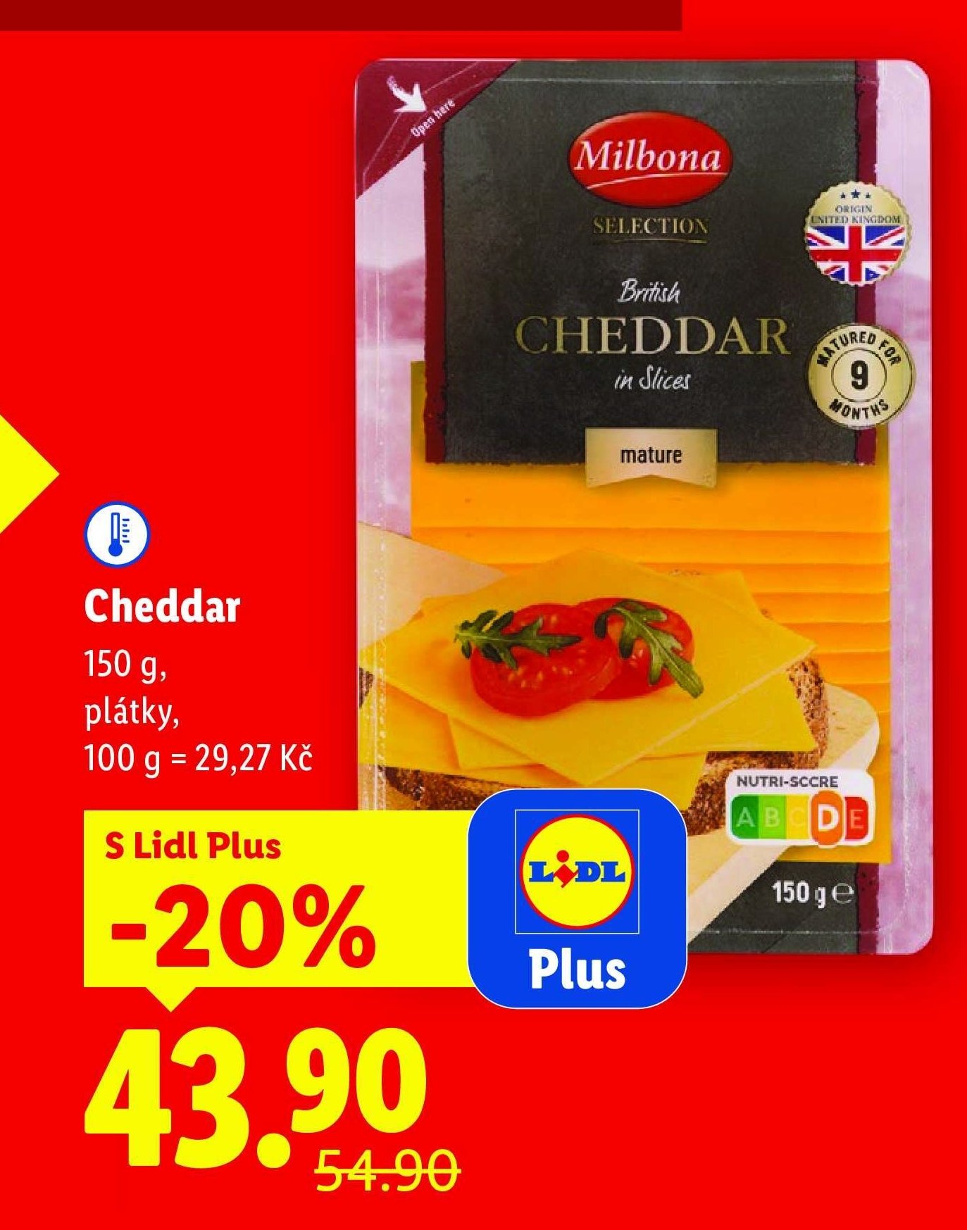 Milbona British Cheddar in Slices - Lidl akcniletaky.com