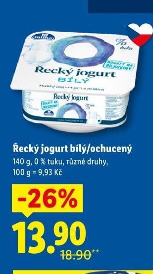 Řecký jogurt bílý/ochucený