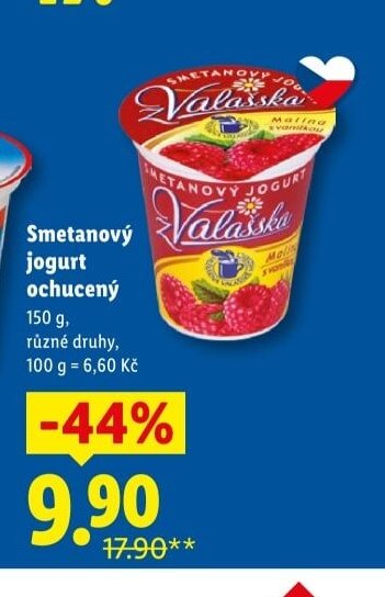 Smetanový jogurt ochucený