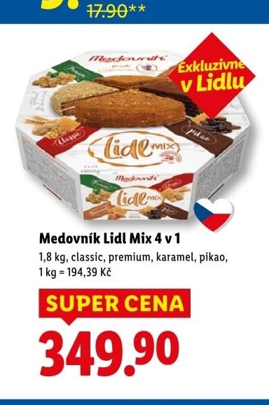 Medovník Lidl Mix 4 v 1