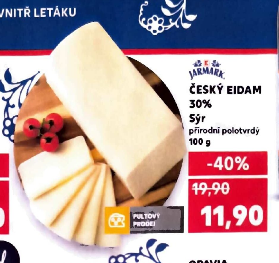 JARMARK ČESKÝ EIDAM 30%
