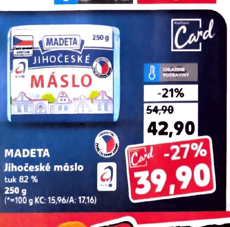 MADETA Jihočeské máslo