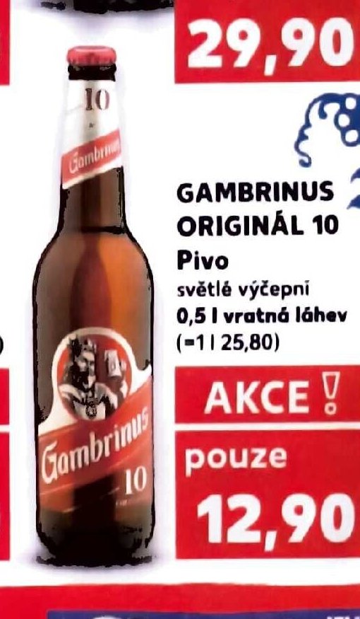 GAMBRINUS ORIGINÁL 10 Pivo