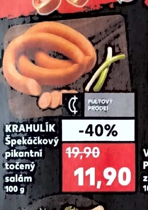 KRAHULÍK Špekáčkový pikantní točený salám