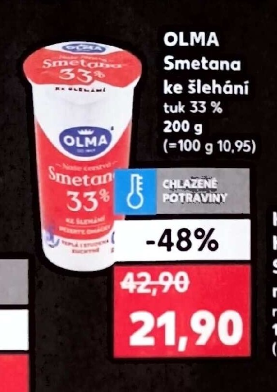 OLMA Smetana ke šlehání