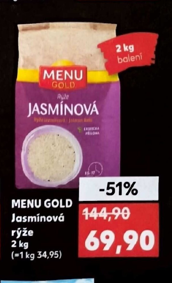 MENU GOLD Jasmínová rýže