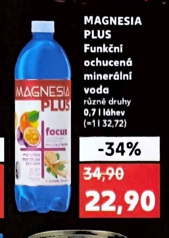 Magnesia Plus ochucená minerální voda