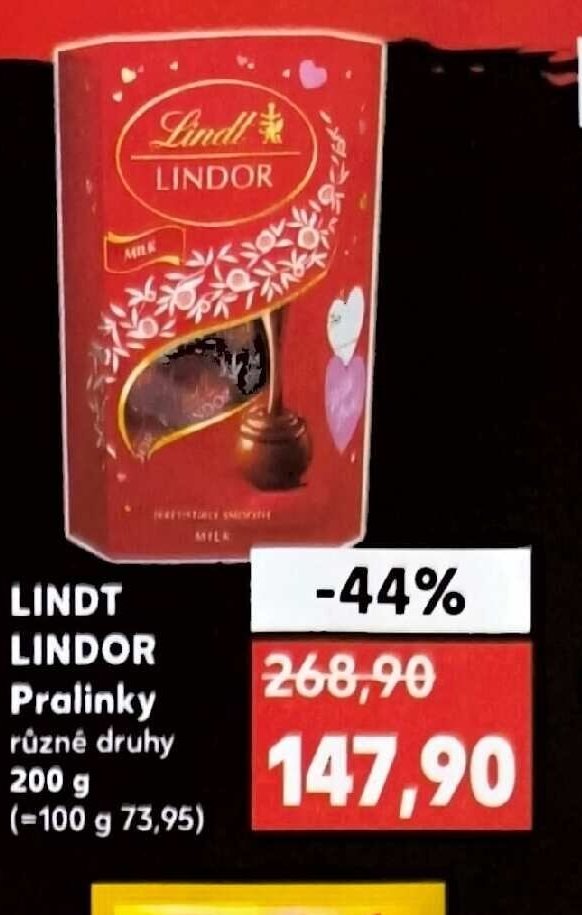 Lindt Lindor pralinky