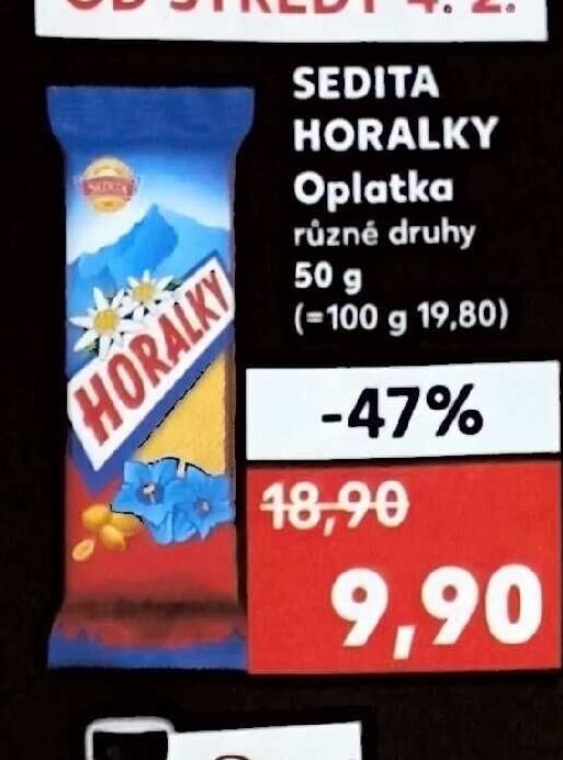 Sedita Horalky oplatka