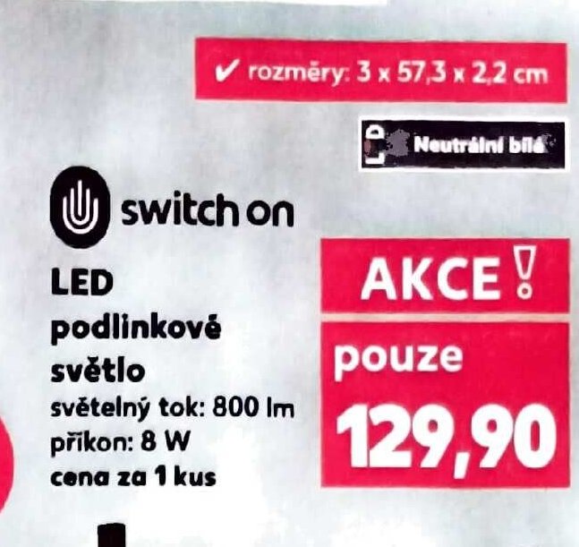LED podlinkové světlo