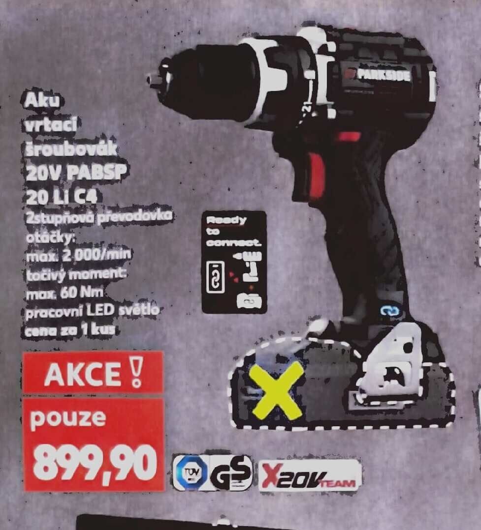 Aku vrtací šroubovák 20V PABSP 20 Li C4