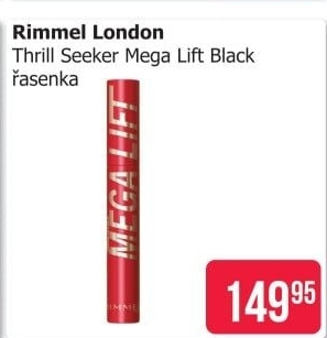 Řasenka Mega Lift Thrill Seeker Rimmel
