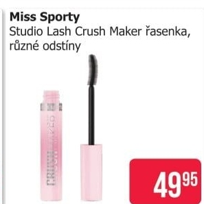 Řasenka Studio Lash Crush Maker Miss Sporty