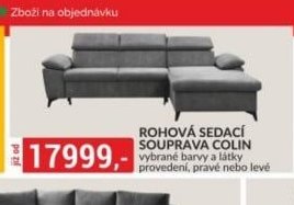ROHOVÁ SEDACÍ SOUPRAVA COLIN