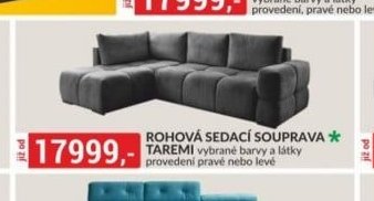 ROHOVÁ SEDACÍ SOUPRAVA TAREMI