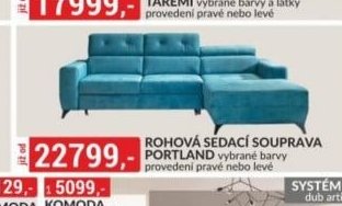 ROHOVÁ SEDACÍ SOUPRAVA PORTLAND