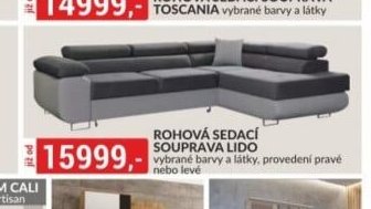 ROHOVÁ SEDACÍ SOUPRAVA LIDO