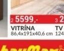 VITRÍNA 86,4x191x40,6 cm
