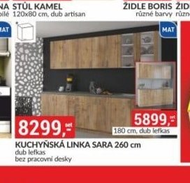 KUCHYŇSKÁ LINKA SARA 260 cm