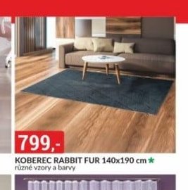 KOBEREC RABBIT FUR 140x190 cm