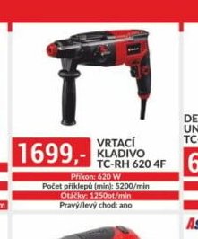 Vrtací kladivo TC-RH 620 4F