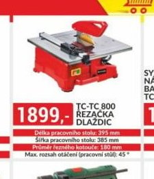 Rezačka dlaždic TC-TC 800