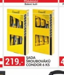 Sada šroubováků Condor 6 ks