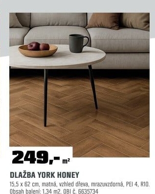 DlažbaSGR126York Honey1,34 m2/kt