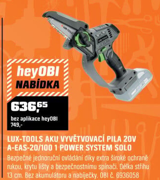 Pila aku vyvětvovacíA-EAS-20/100 1 Power