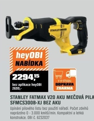 Pila mečová akuV20