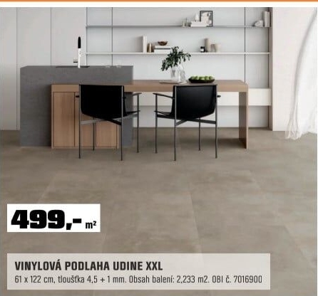 Podl.vinyl XXL TileUdine SPC 4,5+1mm