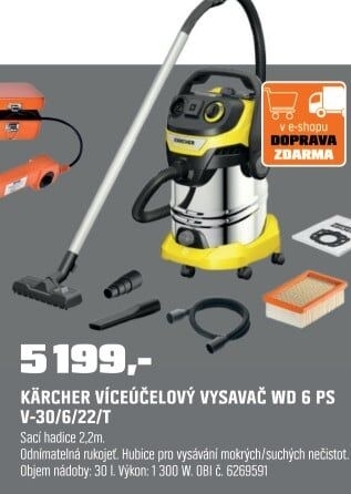 Vysavač mokro-suchýKarcher WD6 P S