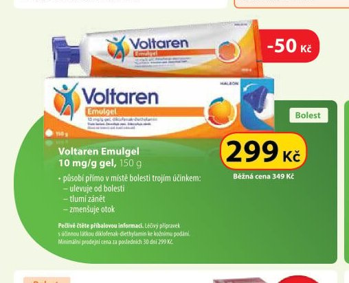Voltaren Emulgel 10 mg/g gel, 150 g